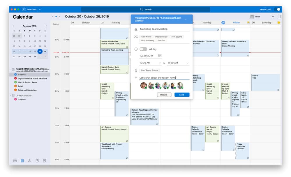 microsoft outlook for mac no online meeting